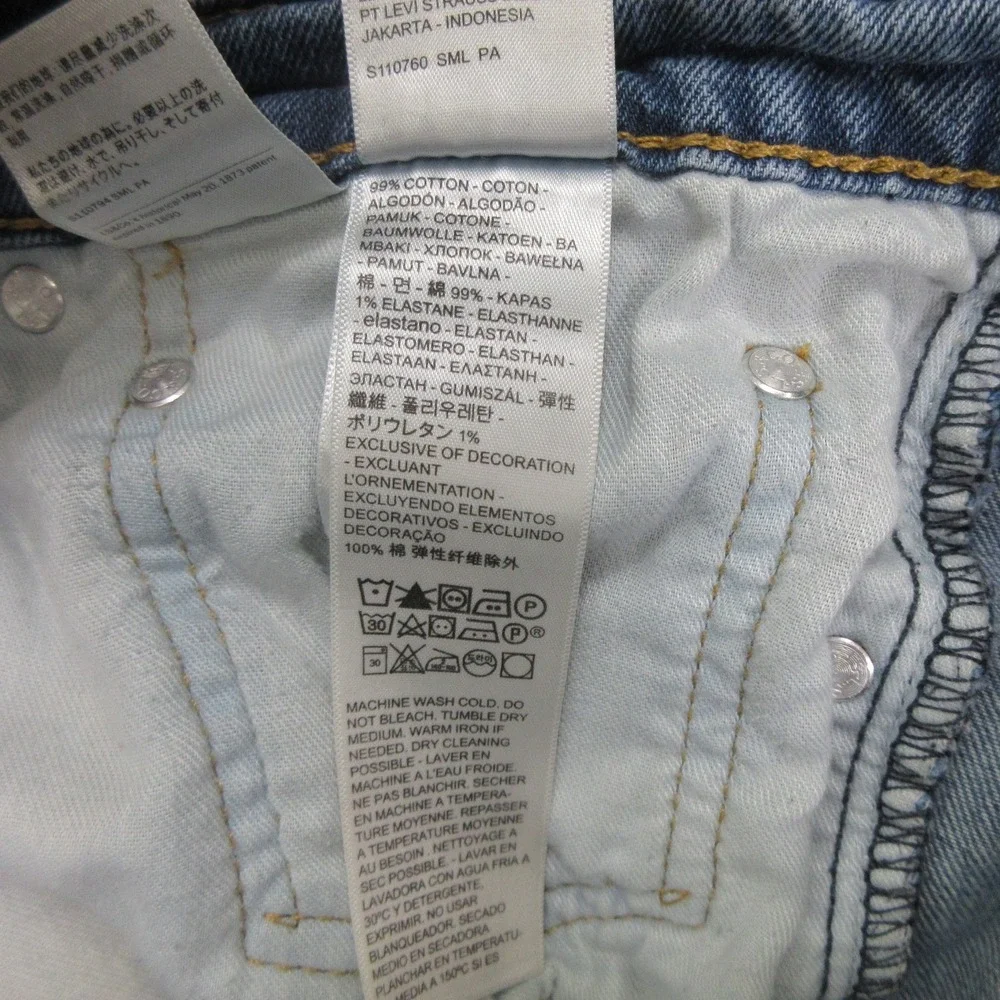 Levi Strauss & Co. Mens Jeans W32 L32 Blue 511 Slim Stretch